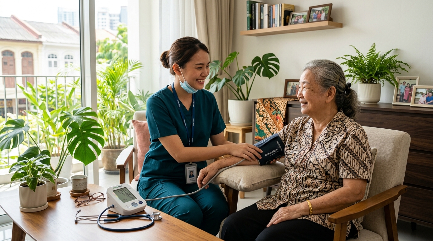 Assura Registered Nurse Providing Home Care in Penang
